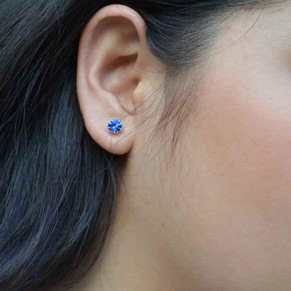 Swarovski Elements Jewelry Set Single Rows Best Seller Crystals Blue color - Picture 8 of 10